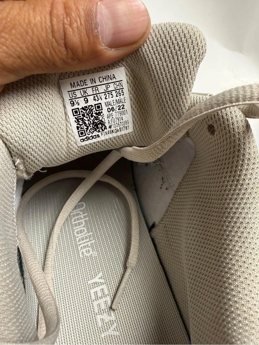 Adidas yeez Men's Neutral Gray Suede & Mesh Athletic Sneakers
